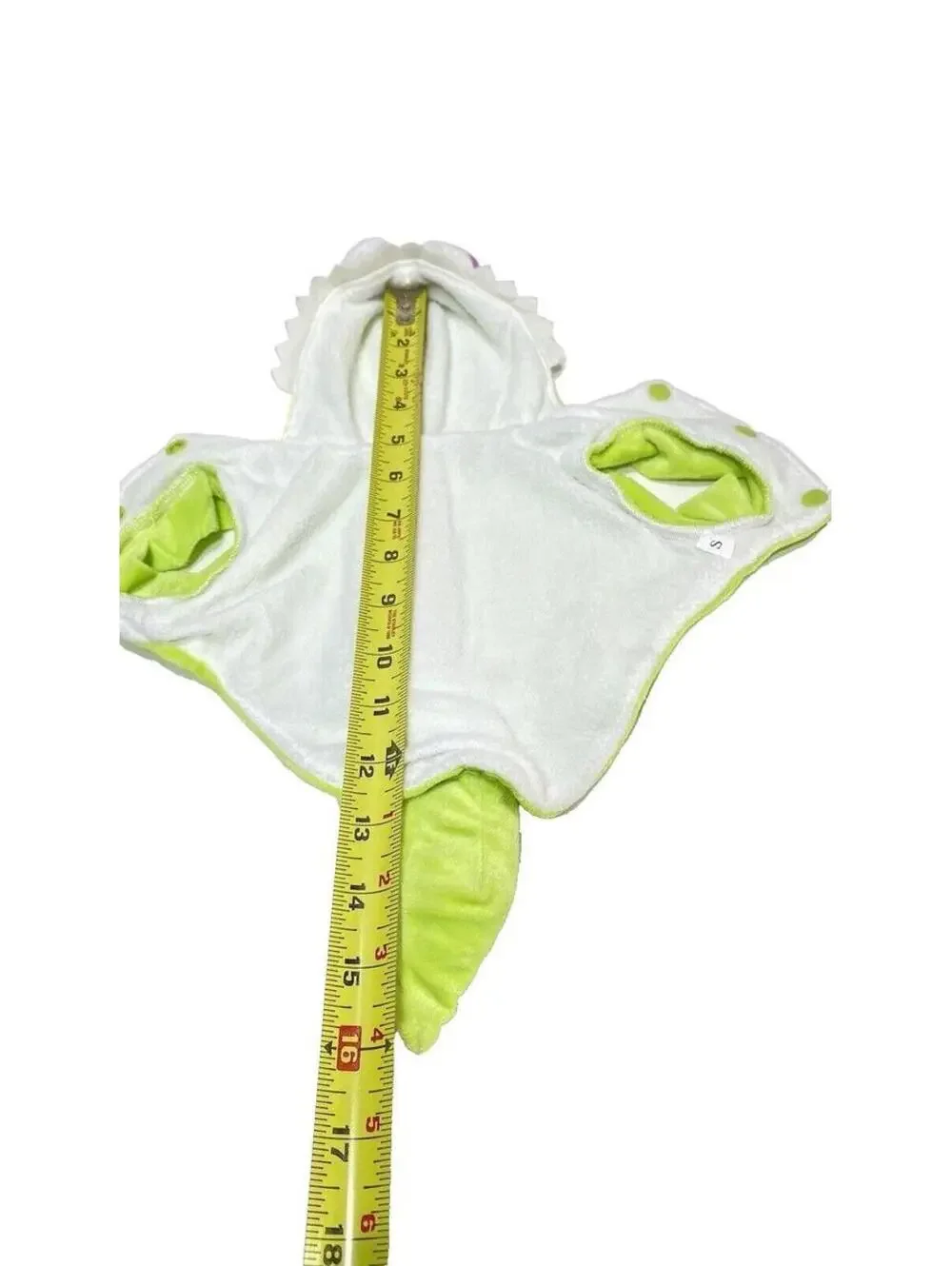 Dog Dinosaour Costume, Green and Purple Pet Halloween Costume, Size Small